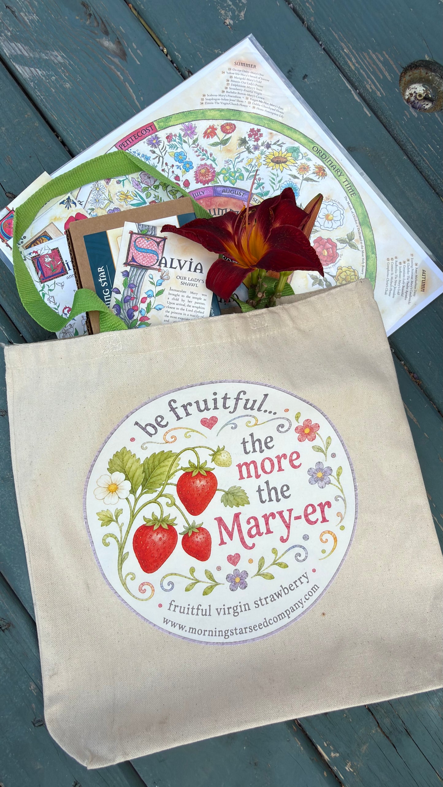 Be Fruitful... The More The Mary-er Gusseted Tote