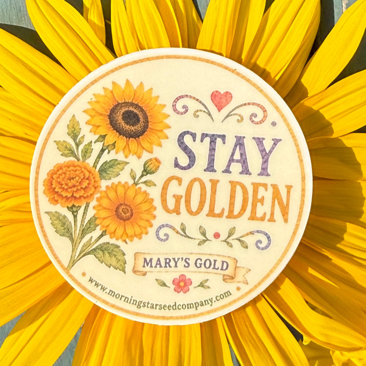Catholic Garden-Inspired Vinyl Sticker Waterproof Floral Sticker for Water Bottles, Car windows, Tumbler & Laptops