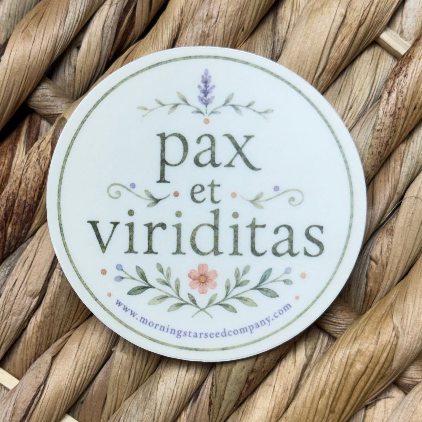 Catholic Garden-Inspired Vinyl Sticker Waterproof Floral Sticker for Water Bottles, Car windows, Tumbler & Laptops